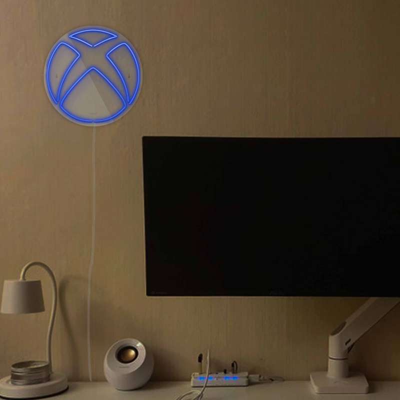چراغ دیواری نئون دیزاین طرح Xbox-GL_BL