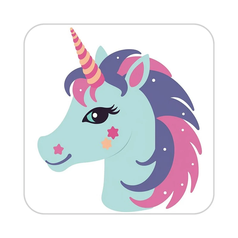 زیر لیوانی کاکتی طرح اسب تک شاخ و یونیکورن مدل mp32184