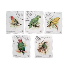 تمبر یادگاری مدل پرندگان  کد DS2246 مجموعه 5 عددی