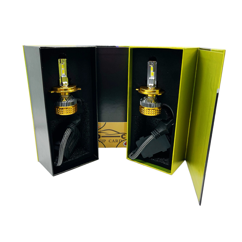 هدلایت لامپ خودرو سام مدل SUPER GOLD پایه H4 بسته دو عددی