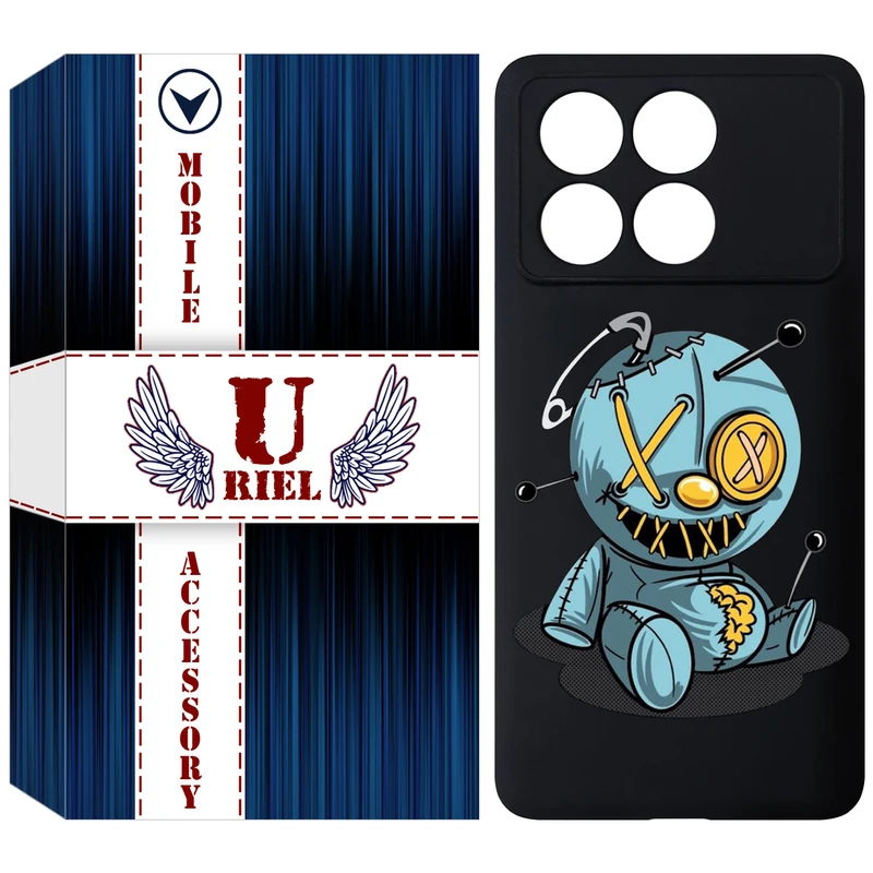 کاور یوریل مدل KSH کد 68 طرح عروسک مناسب برای گوشی موبایل شیائومی Poco X6 Pro