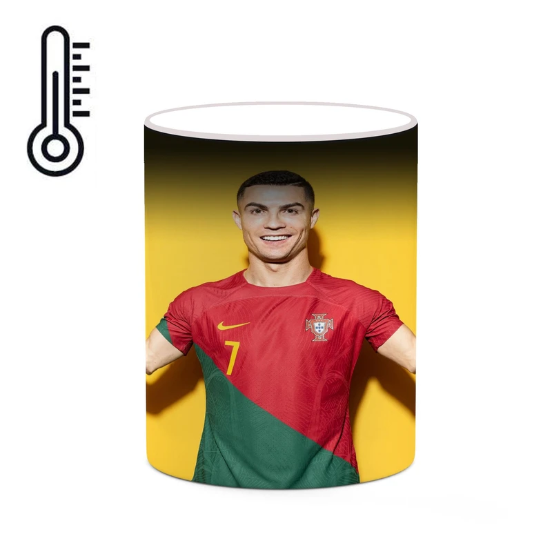 ماگ حرارتی کاکتی طرح Ronaldo رونالدو مدل mgh43165