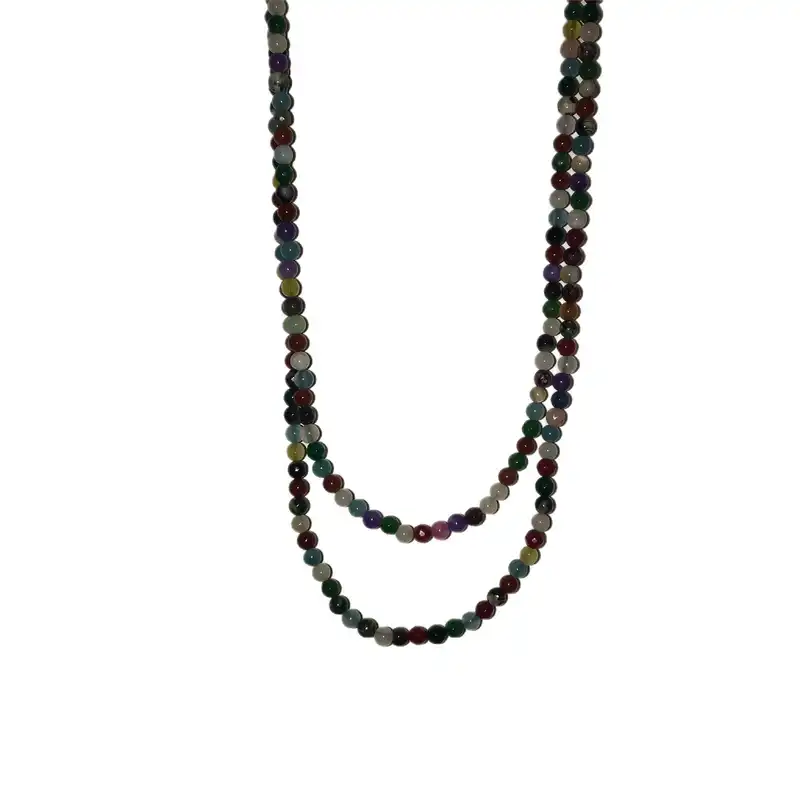 گردنبند مدل سنگ هفت چاکرا کد SN-347