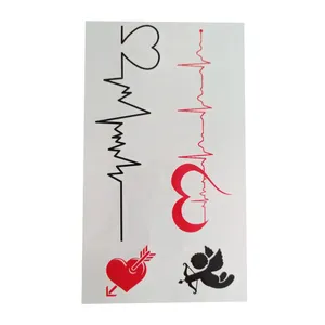 تتو موقت طرح ضربان قلب کد 96