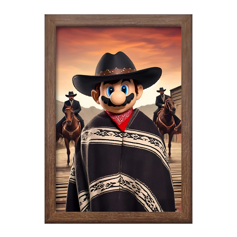 تابلو خندالو طرح سوپر ماریو (Super Mario) کد F10567