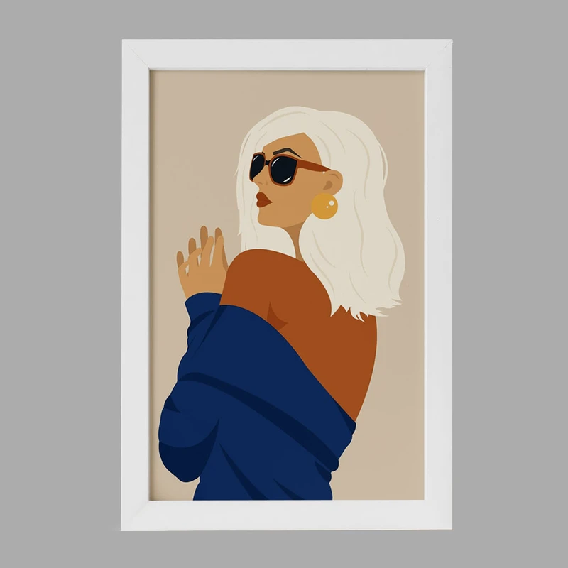 تابلو خندالو مدل دختر قوی Girl Power کد 28949