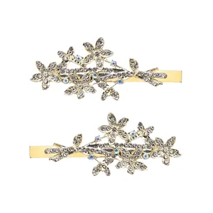 گیره مو زنانه مدل دسته گل بسته 2 عددی