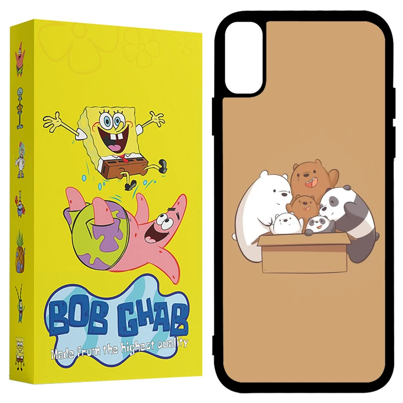 کاور باب قاب طرح خرسی مدل BCPX مناسب برای گوشی موبایل اپل iPhone X / XS