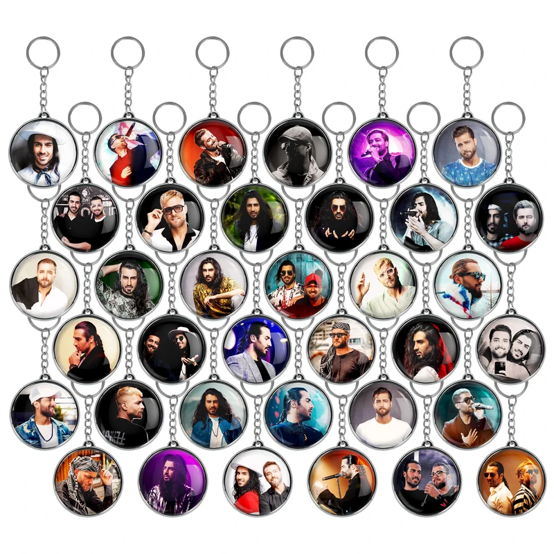 جاکلیدی خندالو طرح ماکان بند Macan Band مدل دوطرفه کد 116 مجموعه 36 عددی