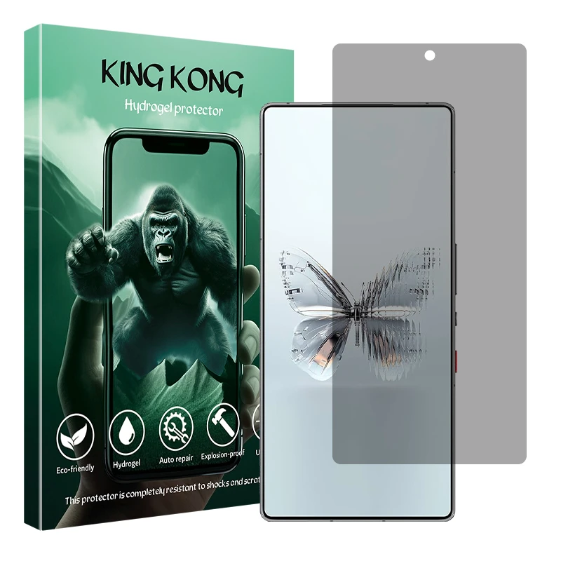 محافظ صفحه نمایش حریم شخصی کینگ کونگ مدل Tough مناسب برای گوشی موبایل زد تی ای nubia RedMagic 10 Pro