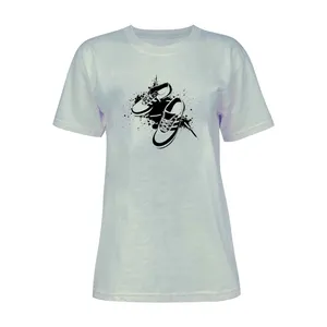 تی شرت آستین کوتاه زنانه مدل SPORT کد L30 رنگ طوسی