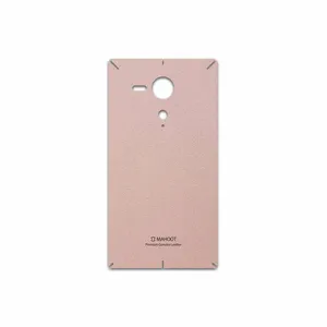 MAHOOT Rose Gold Leather Cover Sticker for Sony Xperia SP