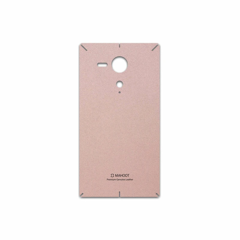 برچسب پوششی ماهوت مدل Rose Gold Leather مناسب برای گوشی موبایل سونی Xperia SP