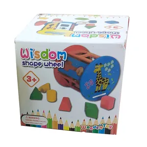 بازی آموزشی مدل استوانه هوش چوبی کد shape001