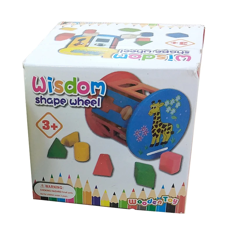 بازی آموزشی مدل استوانه هوش چوبی کد shape001