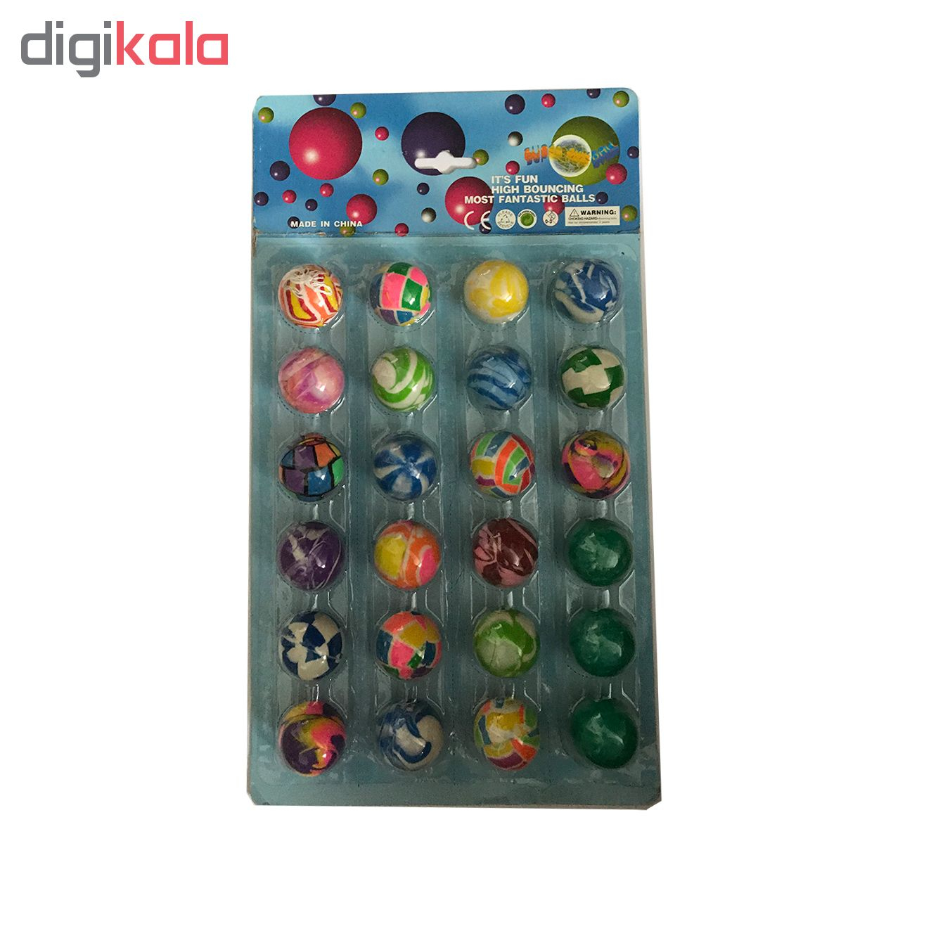 توپ شیطونک کد 110 بسته 24 عددی