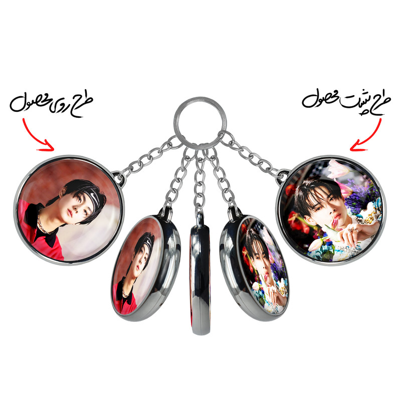 جاکلیدی خندالو طرح نیکی و جونگوون گروه انهایپن ENHYPEN مدل دوطرفه کد 2194021933