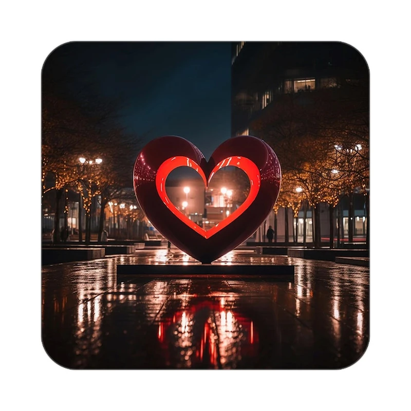 زیر لیوانی کاکتی طرح عاشقانه مدل mp36509