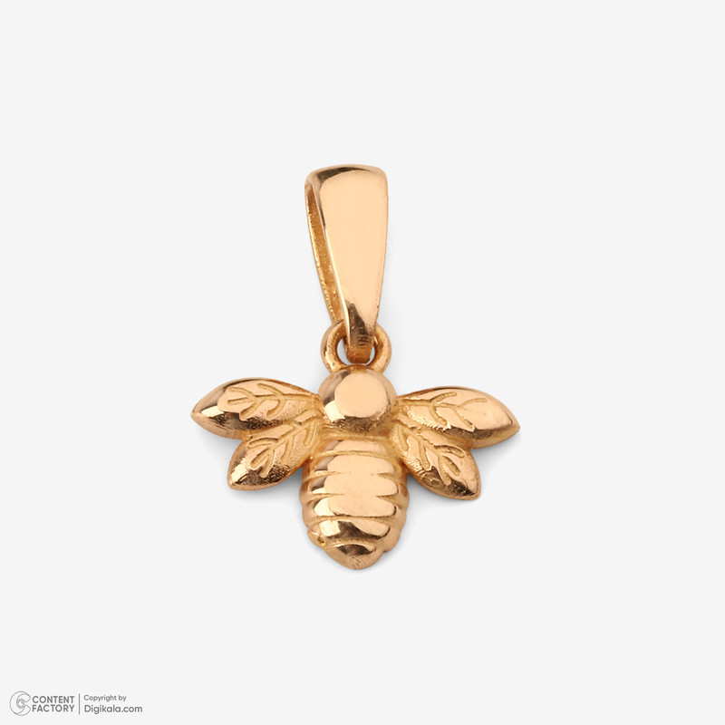 آویز گردنبند طلا 18 عیار زنانه مطیع ها طرح زنبور کد 391