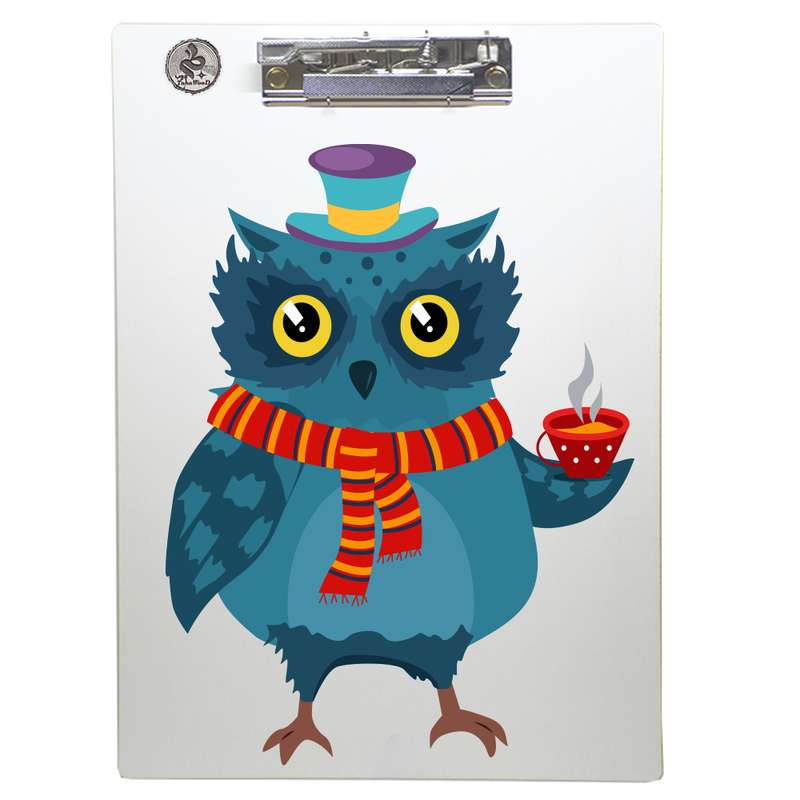 تخته شاسی طه چوب مدل Cold owl01 سایز A4