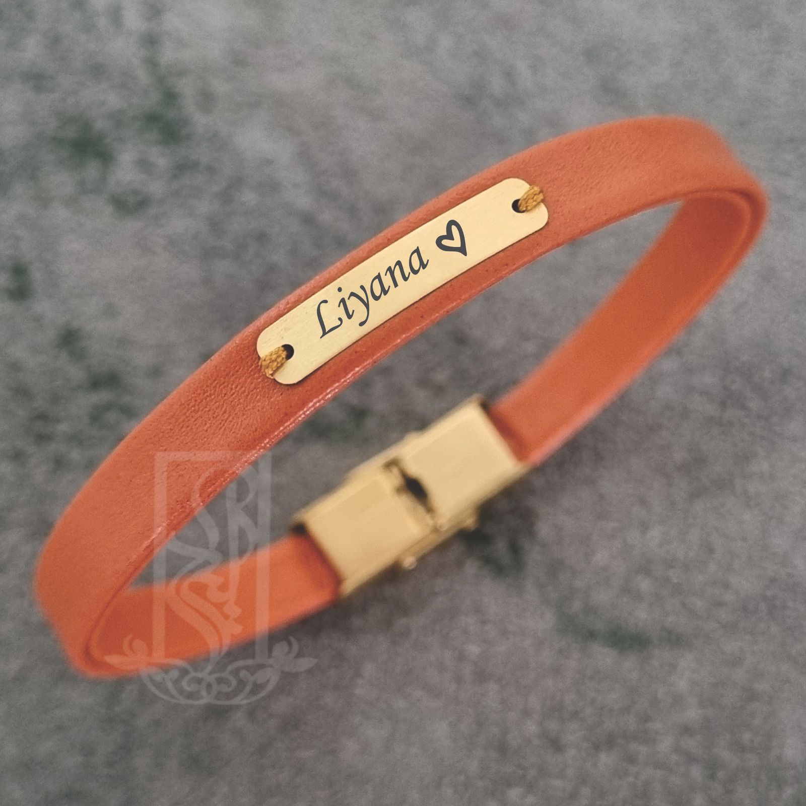 دستبند طلا 18 عیار زنانه لیردا مدل اسم لیانا -  - 2