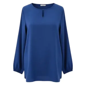 بلوز آستین بلند یقه گرد زنانه مدل ساحلی عروسکی