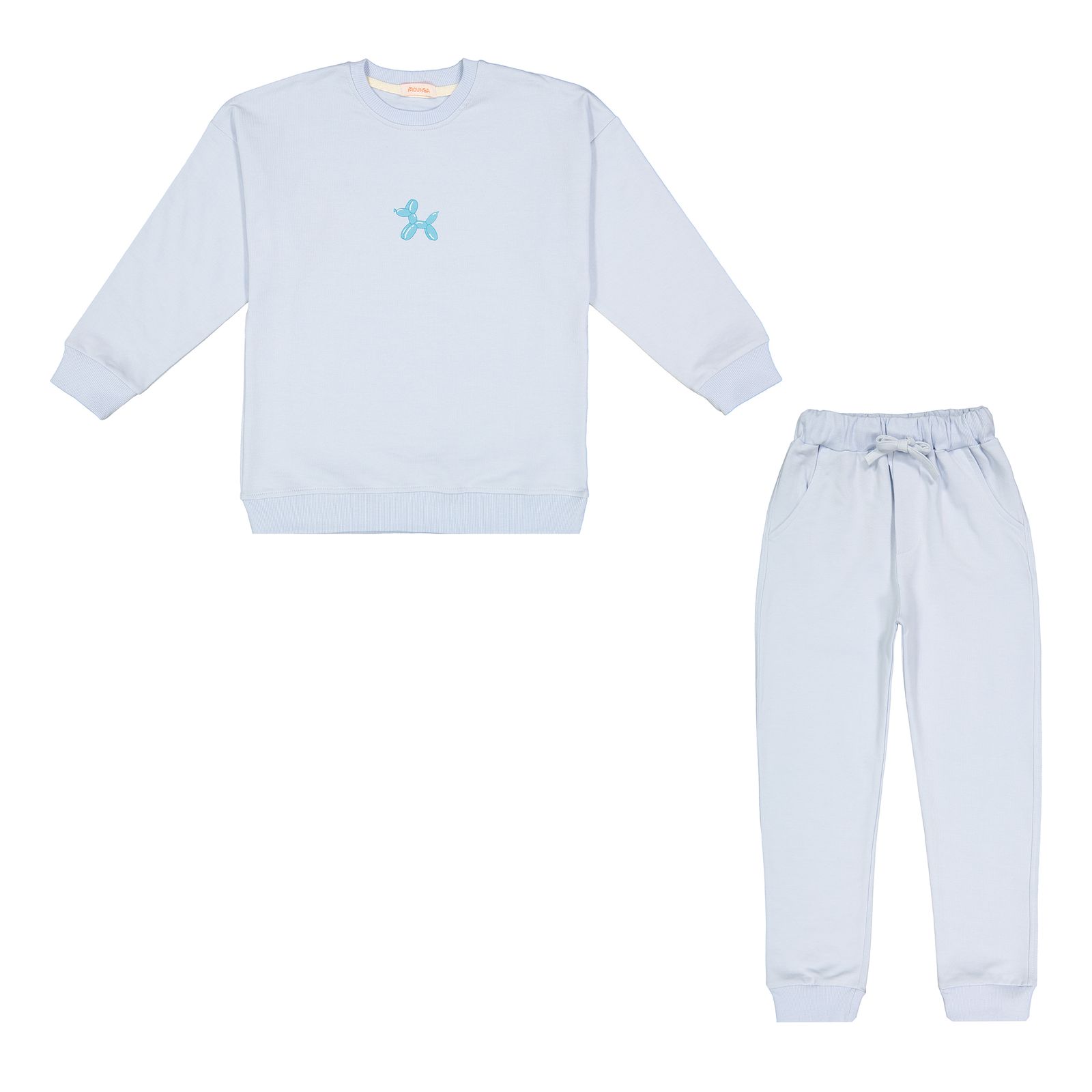 ست سویشرت و شلوار بچگانه مون‌سا مدل 4057 رنگ آبی -  - 2
