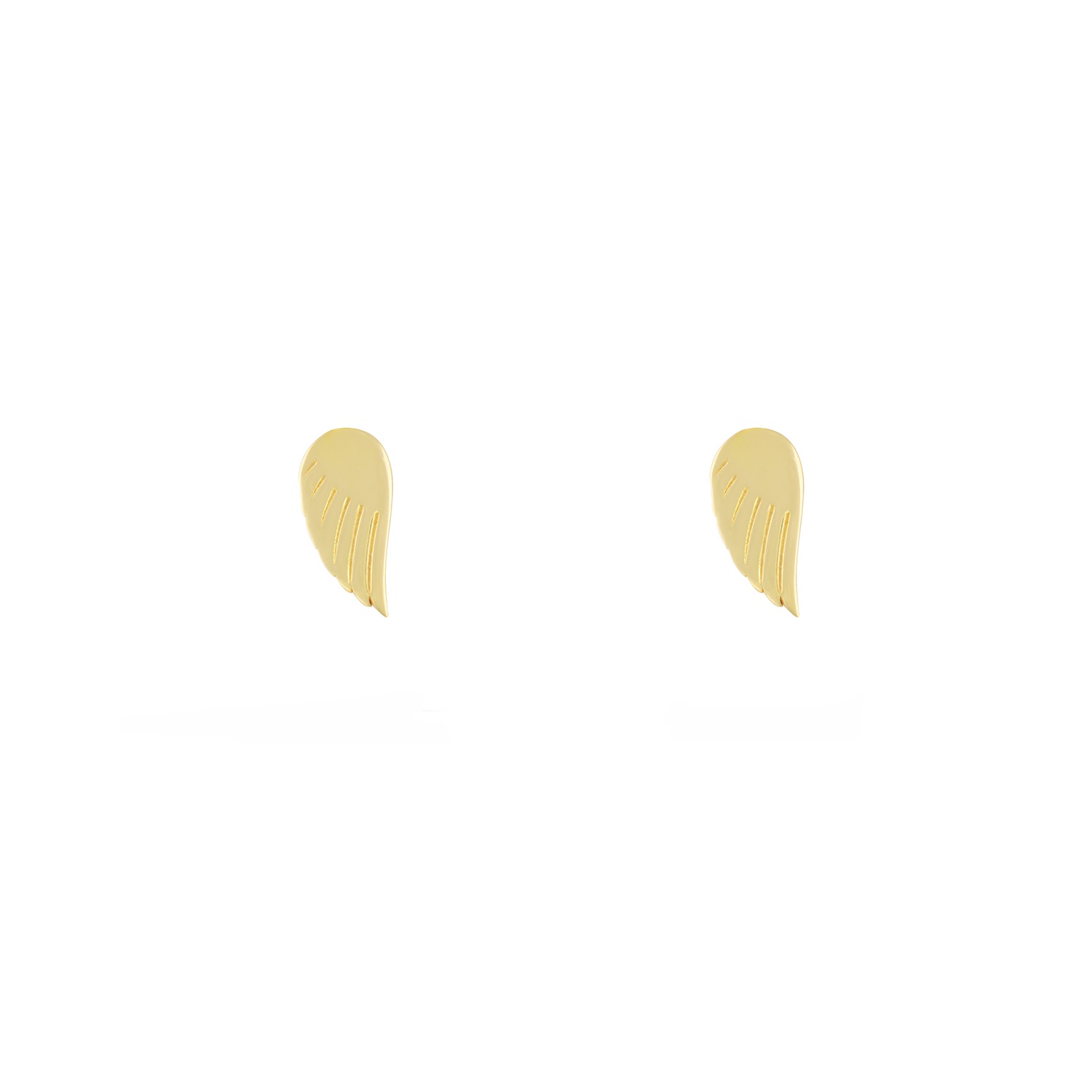 گوشواره طلا 18 عیار زنانه طلا و جواهر درریس مدل بال