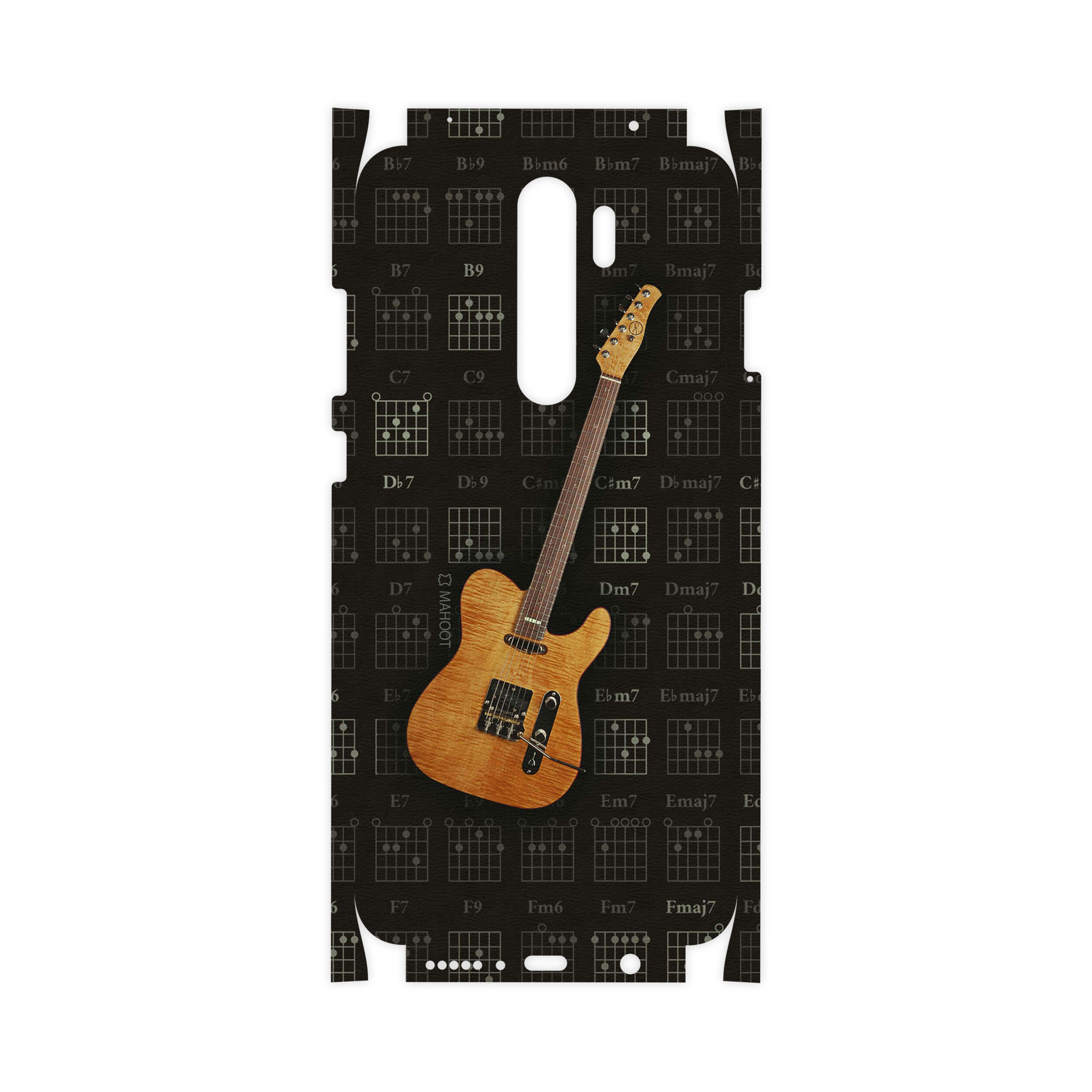 برچسب پوششی ماهوت مدل Guitar-Instrument-FullSkin مناسب برای گوشی موبایل شیائومی  Redmi Note 8 Pro