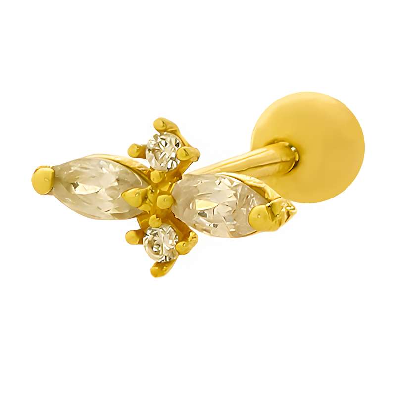 پیرسینگ طلا 18 عیار زنانه هور گالری مدل RPI743