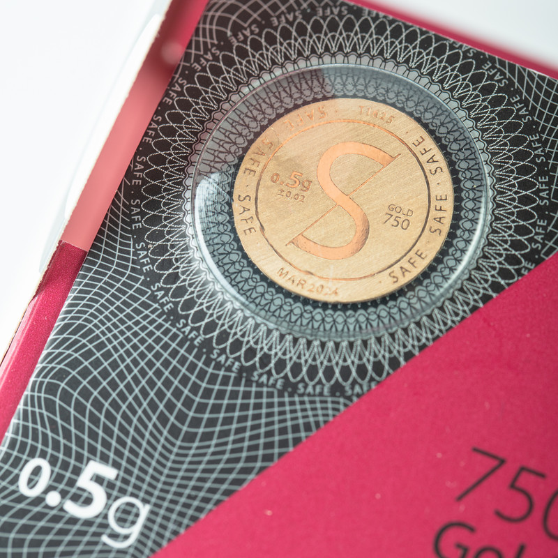 شمش طلا 18 عیار طلای سیف مدل H0.5 - 3