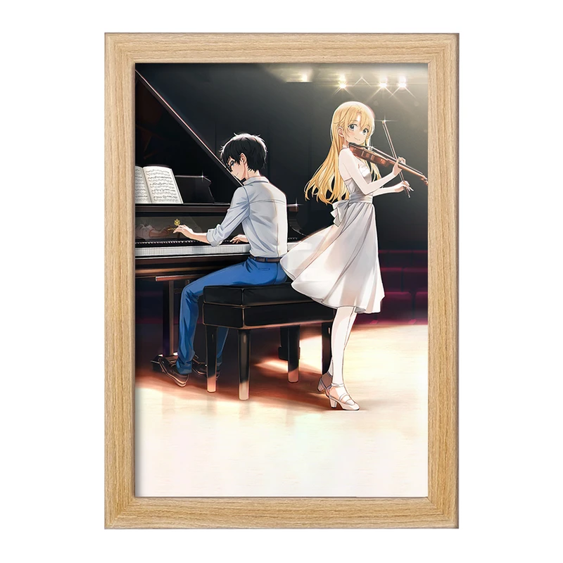 تابلو خندالو مدل آریما و کائوری انیمه دروغ تو در آوریل کد 32458