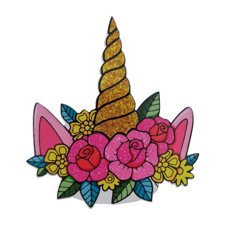 تاپر تزیین کیک مدل تک شاخ کد 35