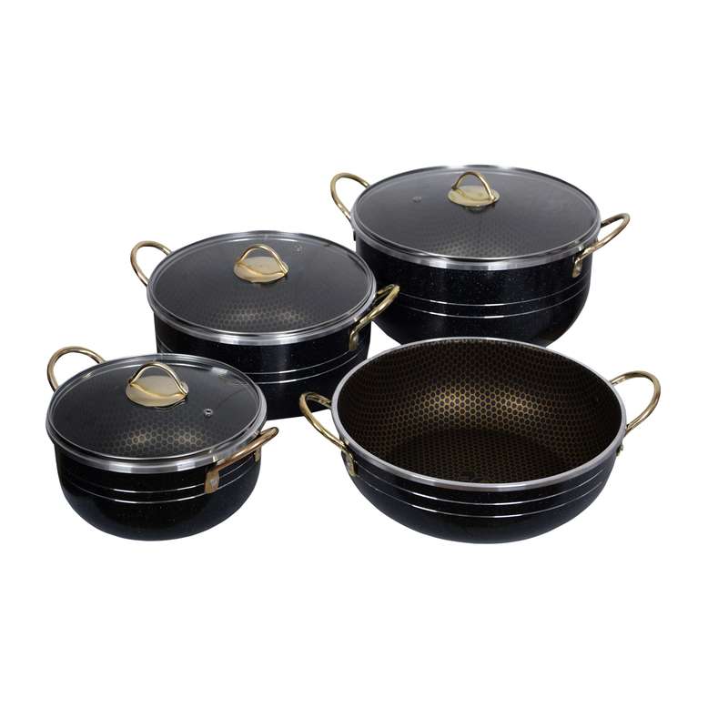 سرویس پخت و پز 7 پارچه هلنا مدل زنبوری