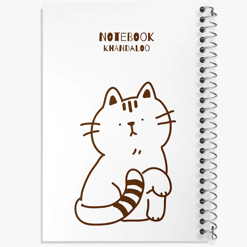 دفتر مشق 50 برگ خندالو طرح گربه کیوت کد N1318