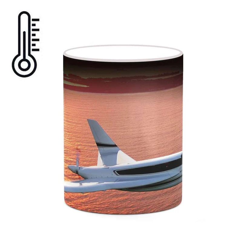 ماگ حرارتی کاکتی مدل هواپیمای جنگنده کد mgh20338