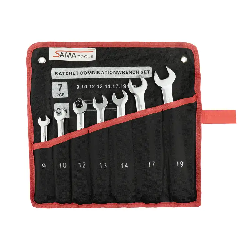 آچار یکسر رینگ و یکسر تخت جغجغه ای مدل سماتولز مجموعه 7 عددی