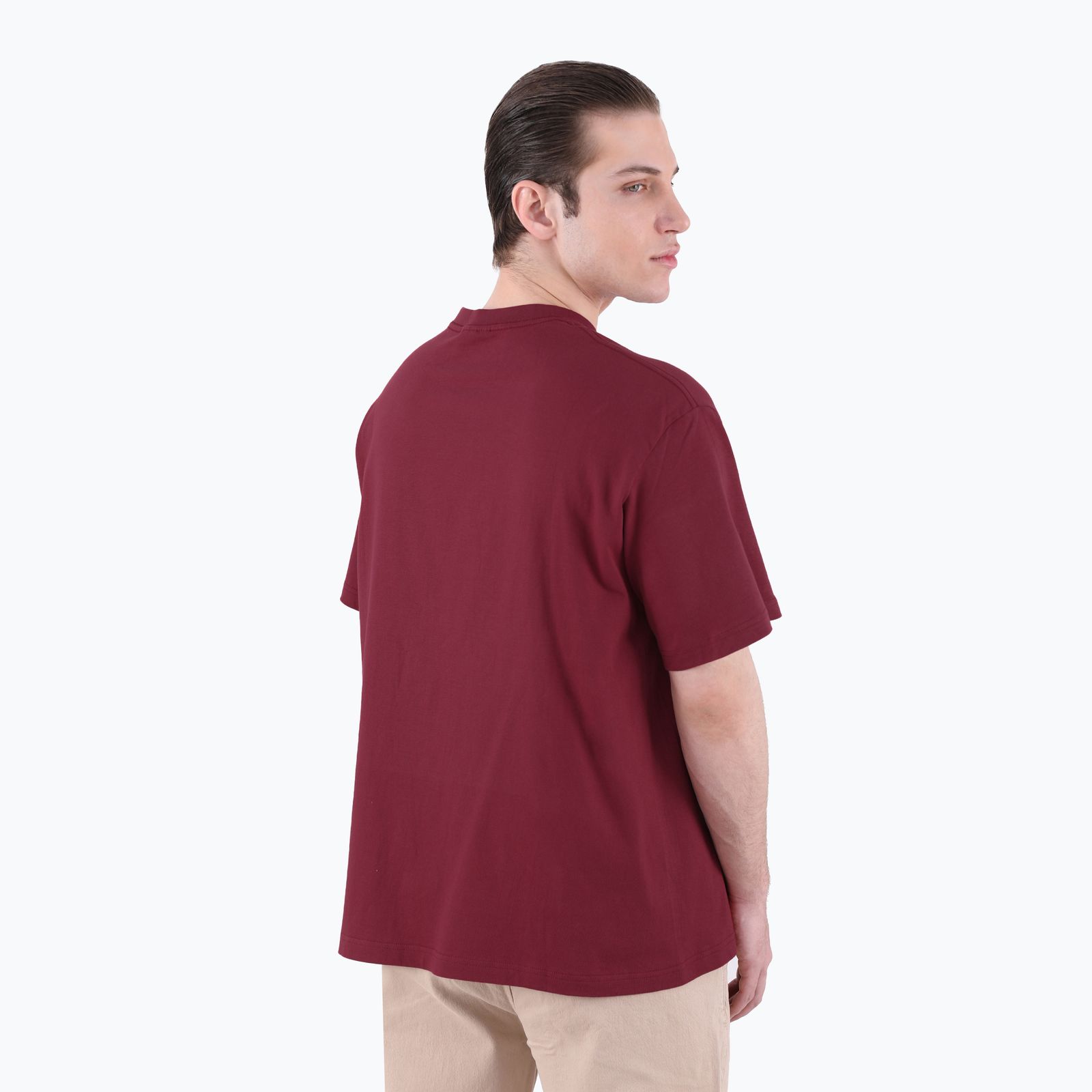 تی شرت آستین کوتاه مردانه پاتن جامه مدل  نخی 331621030002999 رنگ قرمز -  - 6
