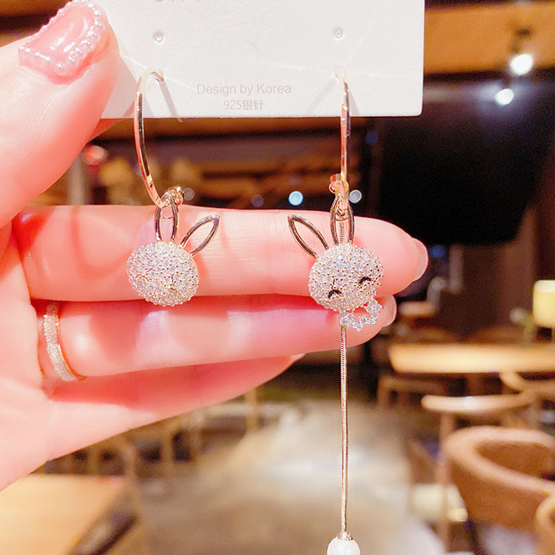 گوشواره زنانه مدل خرگوش کد 00711