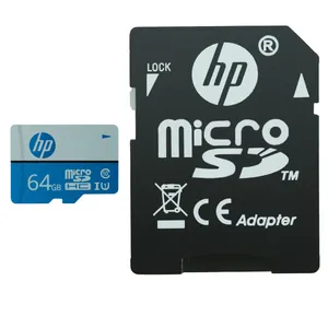 کارت حافظه microSDXC اچ پی مدل mx210 کلاس 10 استاندارد UHS-I U1 سرعت 100MBps ظرفیت 64 گیگابایت به همراه آداپتور SD 