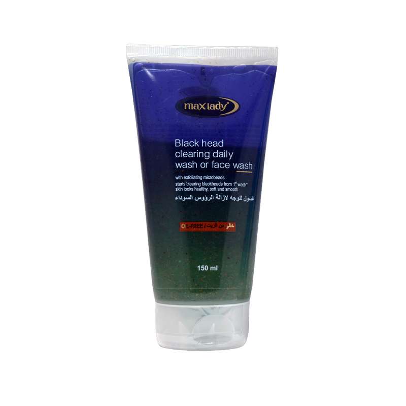ژل شستشوی صورت مکس لیدی مدل Black Head حجم 150 میلی لیتر