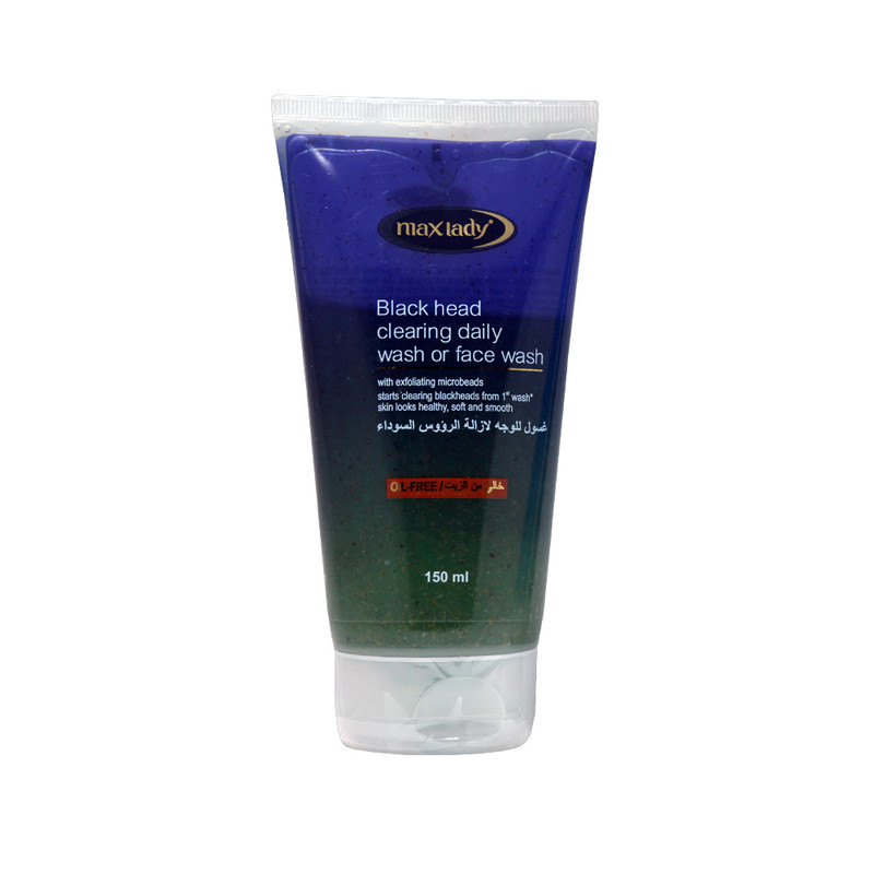 ژل شستشوی صورت مکس لیدی مدل Black Head حجم 150 میلی لیتر