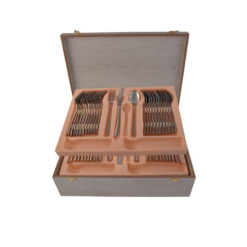 سرویس قاشق و چنگال 72 پارچه ام جی اس مدل SHICAGO(GE)001