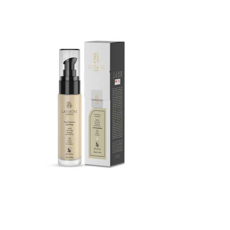 کرم ضد آفتاب رنگی لاویاچه +SPF 50 مدل ضد آب L مناسب انواع پوست حجم 50 میلیلیتر کرم ضد آفتاب رنگی لاویاچه +SPF 50 مدل ضد آب L مناسب انواع پوست حجم 50 میلیلیتر