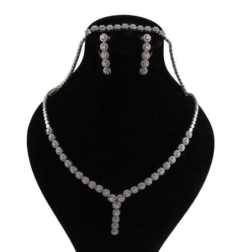 نیم ست نقره زنانه بازرگانی میلادی کدNTR_317