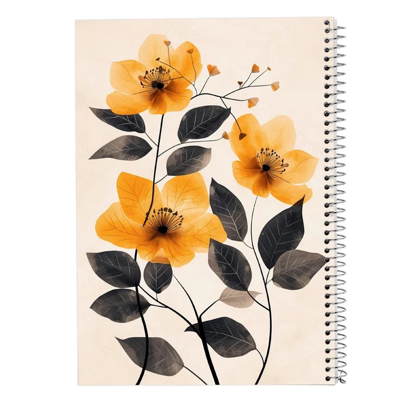 دفتر ژورنال نویسی 50 برگ مدوپد مدل نقطه ای طرح گل کد DF15991