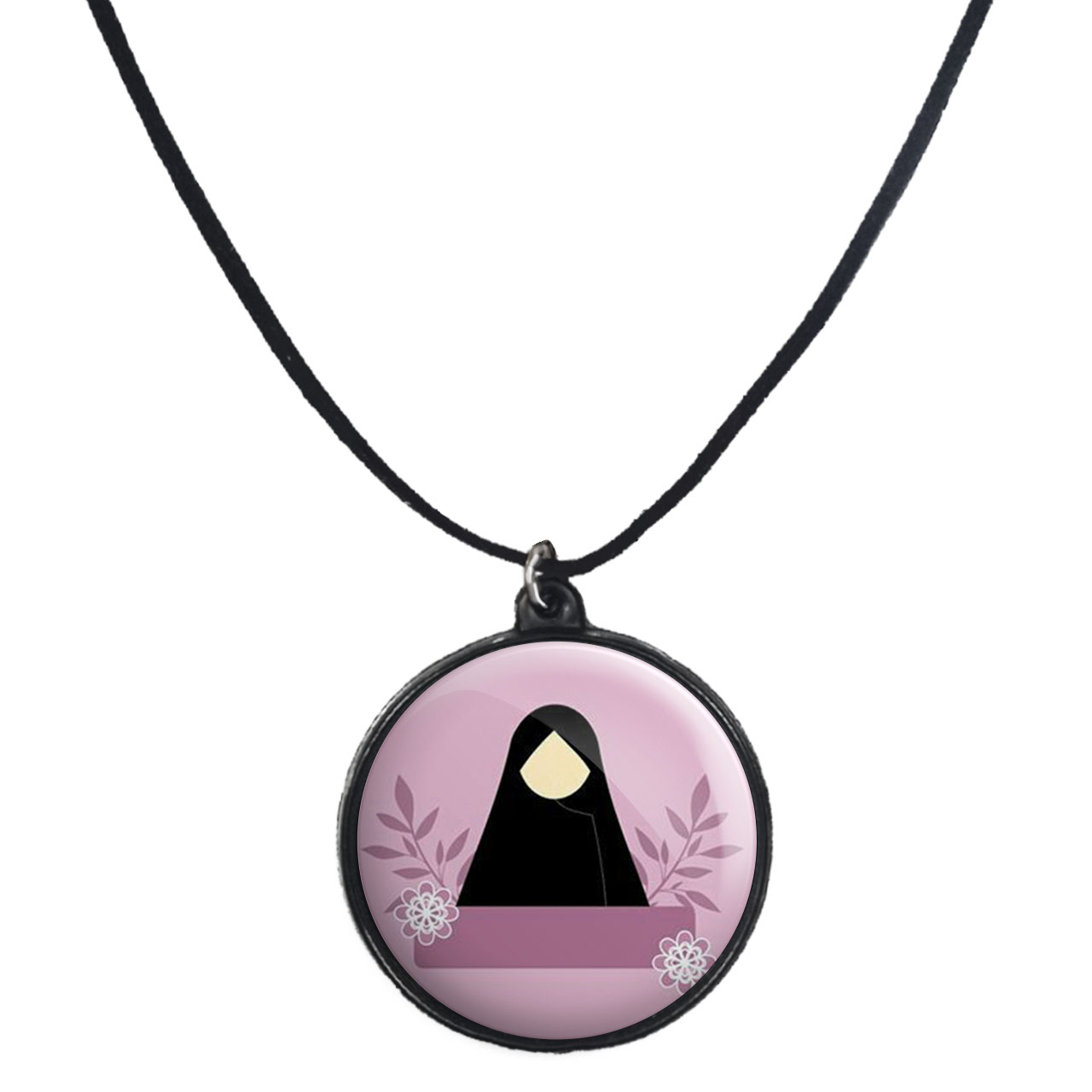 گردنبند پرمانه طرح حجاب کد pmb.24018 مدل دو طرفه