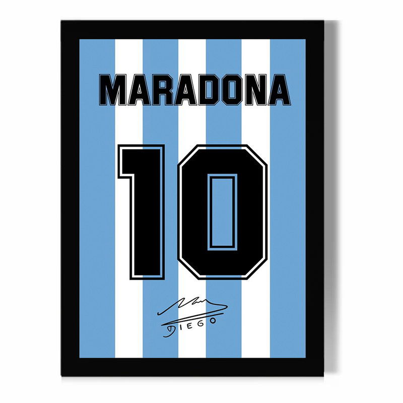 تابلو مدل دیواری طرح پیراهن آرژانتین دیگو مارادونا Diego Maradona کد FD484 تابلو مدل دیواری طرح پیراهن آرژانتین دیگو مارادونا Diego Maradona کد FD484