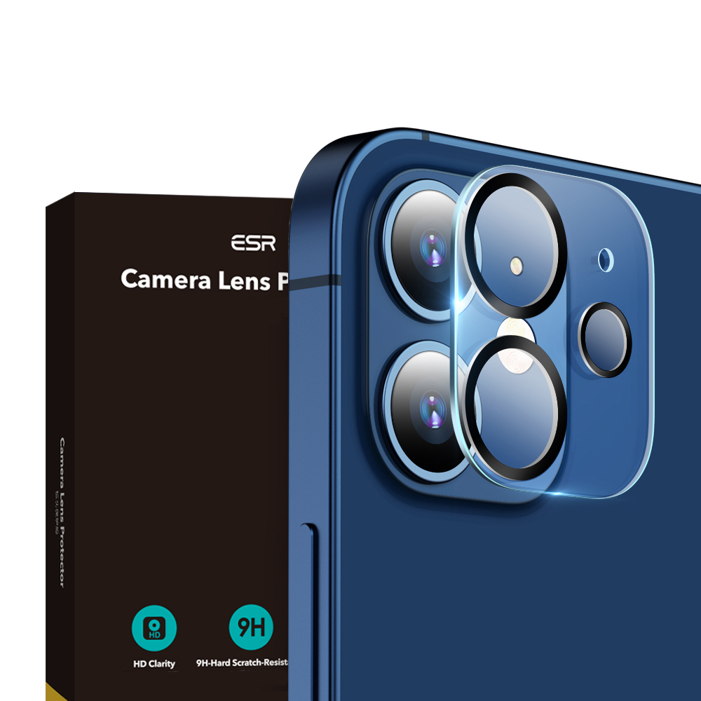محافظ لنز دوربین اي اِس آر مدل CLP5778 مناسب برای گوشی موبایل اپل iPhone 12 mini بسته 2 عددی