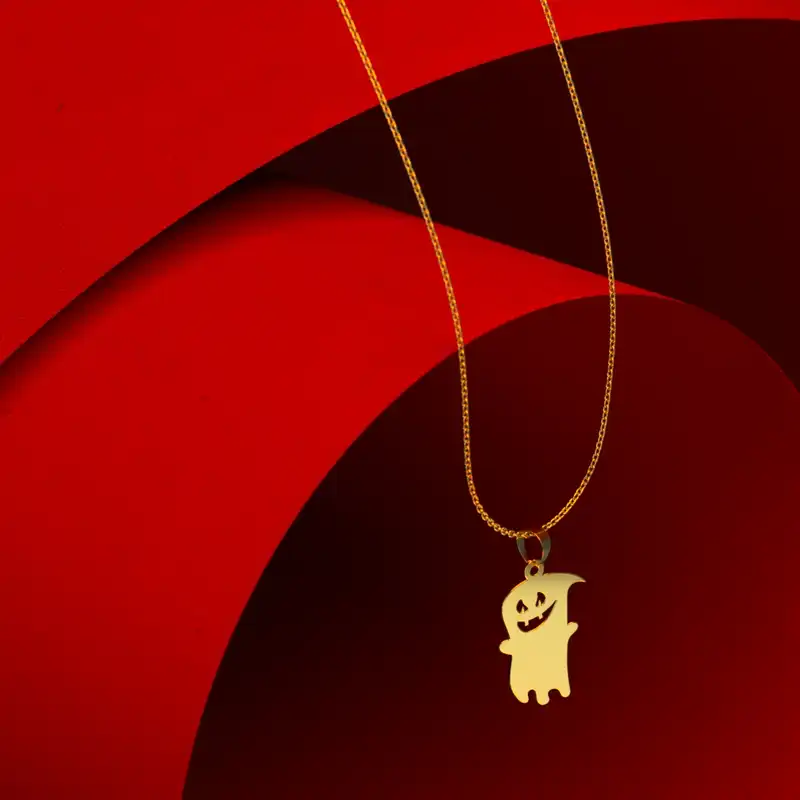 گردنبند طلا 18 عیار زنانه مدوپد مدل هالووین کد G3-1-1131